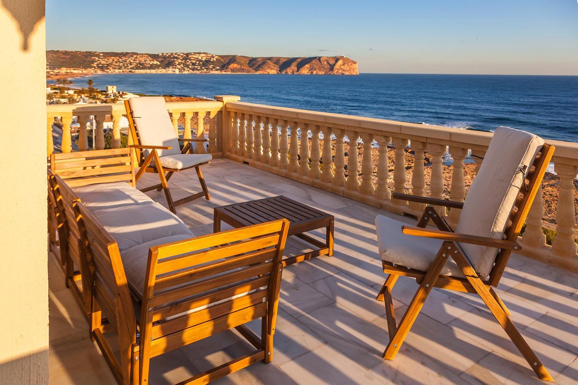 Mar-Beach Front Apartment In Xabia Bagian luar foto